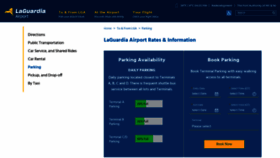 What Laguardiaparking.com website looked like in 2021 (3 years ago)