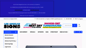 What Lasigns.com website looked like in 2021 (3 years ago)