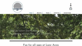 What Lazyacresevents.com website looked like in 2021 (3 years ago)
