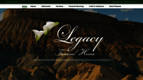 What Legacyfuneralhomegj.com website looked like in 2021 (3 years ago)