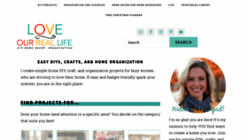 What Loveourreallife.com website looked like in 2021 (3 years ago)