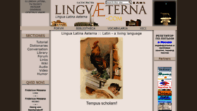 What Linguaeterna.com website looked like in 2021 (3 years ago)