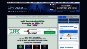 What Liveonsat.com website looked like in 2021 (3 years ago)