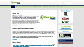 What Lifescienceglobal.com website looked like in 2021 (3 years ago)