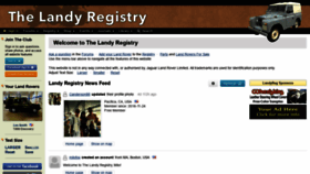What Landyreg.com website looked like in 2021 (3 years ago)