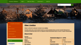 What Litosice.cz website looked like in 2021 (3 years ago)