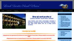 What Liceulteoreticaurelvlaicu.ro website looked like in 2021 (3 years ago)