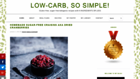 What Lowcarbsosimple.com website looked like in 2021 (3 years ago)