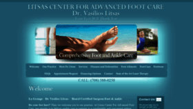 What Litsasfootcare.com website looked like in 2021 (3 years ago)