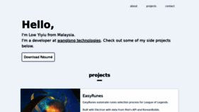 What Lowyiyiu.com website looked like in 2021 (3 years ago)