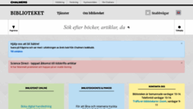 What Lib.chalmers.se website looked like in 2021 (3 years ago)
