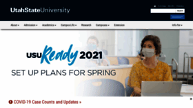 What Lib.usu.edu website looked like in 2021 (3 years ago)