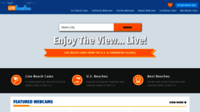 What Livebeaches.com website looked like in 2021 (3 years ago)