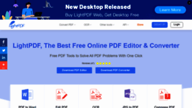 What Lightpdf.com website looked like in 2021 (3 years ago)