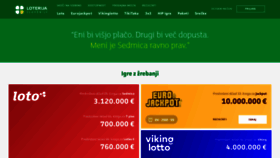 What Loterija.si website looked like in 2021 (3 years ago)
