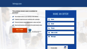 What Letmego.com website looked like in 2021 (4 years ago)