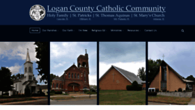 What Logancountycatholic.org website looked like in 2021 (3 years ago)
