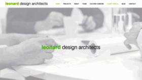 What Leonard.design website looked like in 2021 (3 years ago)