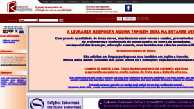What Livrariaresposta.com.br website looked like in 2021 (3 years ago)