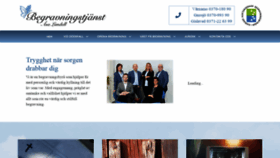 What Lundellbegravningar.se website looked like in 2021 (3 years ago)