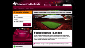 What Londonfodbold.dk website looked like in 2021 (3 years ago)