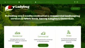 What Ladybuglandscaping.ca website looked like in 2021 (3 years ago)