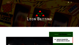 What Leonbetting.com website looked like in 2021 (3 years ago)