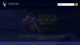 What Lionoflight.org website looked like in 2021 (3 years ago)