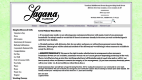 What Laganaflorist.com website looked like in 2021 (3 years ago)