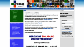 What Lifebase.org website looked like in 2021 (3 years ago)