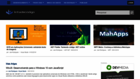 What Linhadecodigo.com.br website looked like in 2021 (3 years ago)