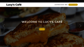 What Lucyscaferestaurant.com website looked like in 2021 (3 years ago)