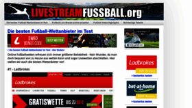 What Livestreamfussball.org website looked like in 2021 (3 years ago)