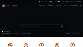 What Lacity.org website looked like in 2021 (4 years ago)