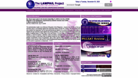 What Lawphil.net website looked like in 2021 (3 years ago)
