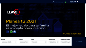What Llave.mx website looked like in 2021 (3 years ago)