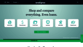 What Lendingtree.com website looked like in 2021 (3 years ago)