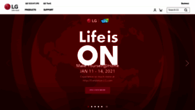 What Lg.com website looked like in 2021 (3 years ago)