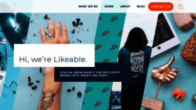 What Likeable.com website looked like in 2021 (3 years ago)