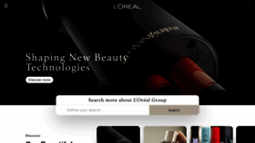 What Loreal.com website looked like in 2021 (3 years ago)