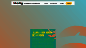 What Lollapaloozade.com website looked like in 2021 (3 years ago)