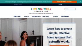 What Livingwellspendingless.com website looked like in 2021 (3 years ago)