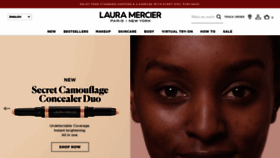 What Lauramercier.com website looked like in 2021 (3 years ago)