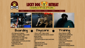 What Luckydogretreat.com website looked like in 2021 (3 years ago)