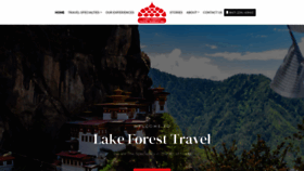 What Lakeforesttravel.com website looked like in 2021 (3 years ago)