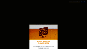 What Letsgraba.beer website looked like in 2021 (5 years ago)