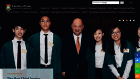What Law.hku.hk website looked like in 2021 (3 years ago)