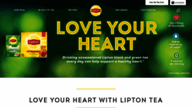 What Lipton.com website looked like in 2021 (3 years ago)