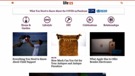 What Life123.com website looked like in 2021 (3 years ago)