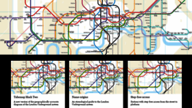 What London-tubemap.com website looked like in 2021 (3 years ago)